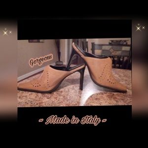 Michelle K Genuine Italian Leather heels